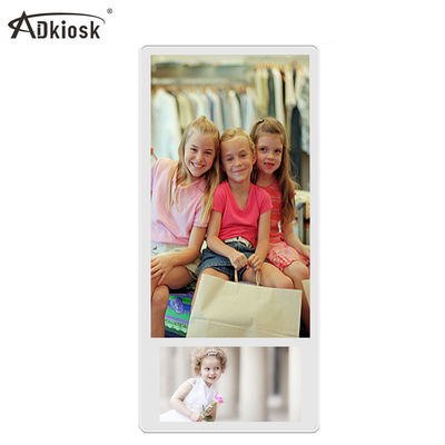 LCD ανελκυστήρων τηλεοπτικής επίδειξης 18.5inch άποψης 178° διαφημιστικός φορέας συστημάτων σηματοδότησης γωνίας ψηφιακός