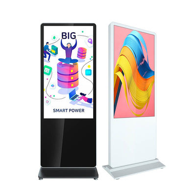 55Inch διαλογικό αφής οθόνης περίπτερων πατωμάτων περίπτερο αφής στάσεων χωρητικό πολυ