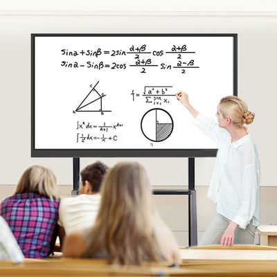75-85inch έξυπνος πίνακας dual-system όλη η οθόνη αφής φορέων διαλογικό Whiteboard