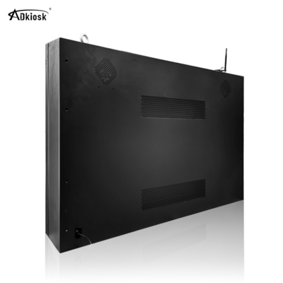 Μετριασμένος τοίχος οθόνης 500cd/M2 1080p Ip55 γυαλιού υπαίθριος LCD που τοποθετείται
