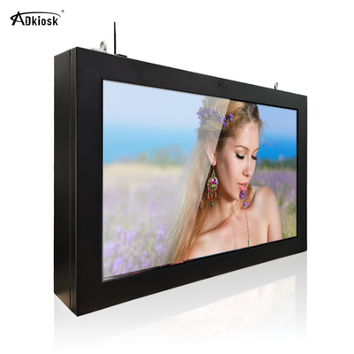Μετριασμένος τοίχος οθόνης 500cd/M2 1080p Ip55 γυαλιού υπαίθριος LCD που τοποθετείται