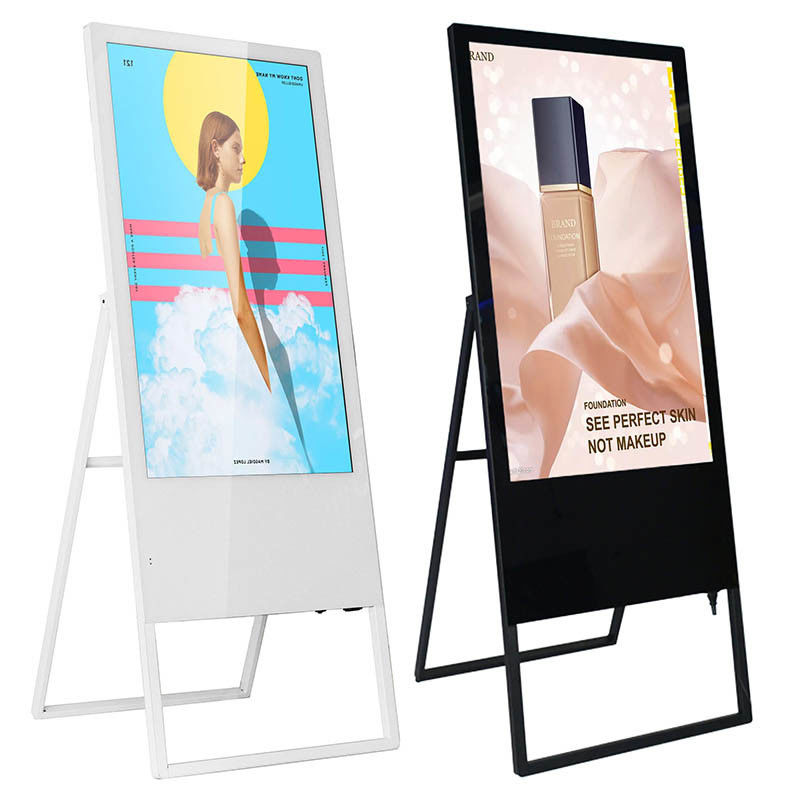διαφημιστικός πίνακας 16.7M 220V 16:09 LCD ψηφιακό σύστημα σηματοδότησης τοτέμ οθόνης αφής χρώματος