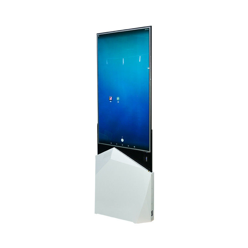43-ίντσα 55 υψηλής ευκρίνειας LCD διαφανές λεπτό double-sided πάτωμα ίντσας που στέκεται το ψηφιακό σύστημα σηματοδότησης