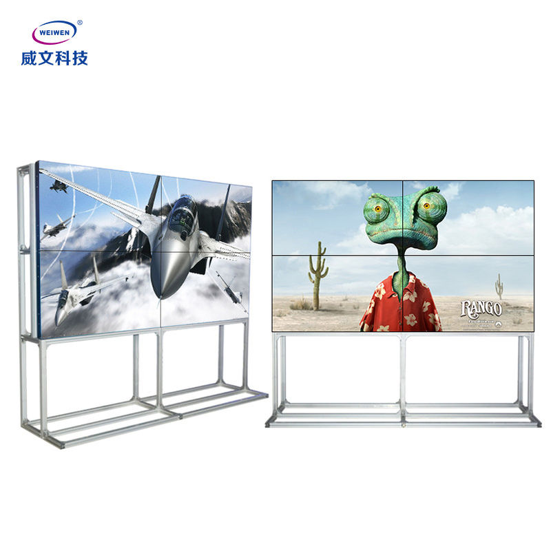 Πάτωμα που στέκεται το LCD που συνδέει την οθόνη 55 ίντσα που διαφημίζει το ψηφιακό σύστημα σηματοδότησης 3.5mm Gap